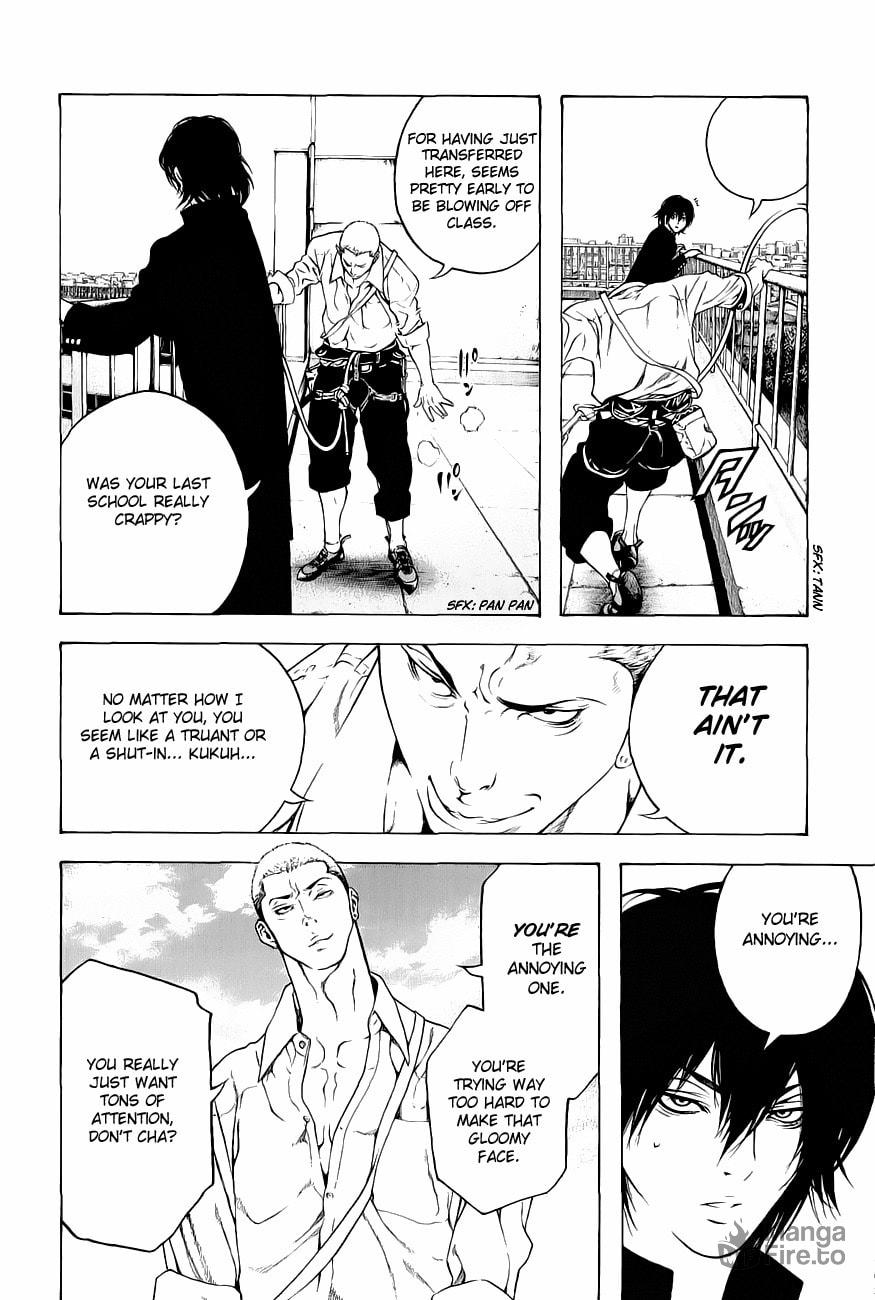 The Climber (Kokou no Hito) Manga Chapter 1 page 18 - School Building Ascension scene