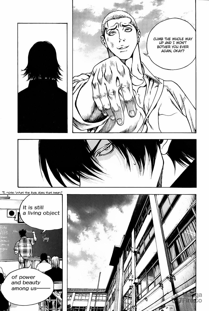 The Climber (Kokou no Hito) Manga Chapter 1 page 21 - School Building Ascension scene