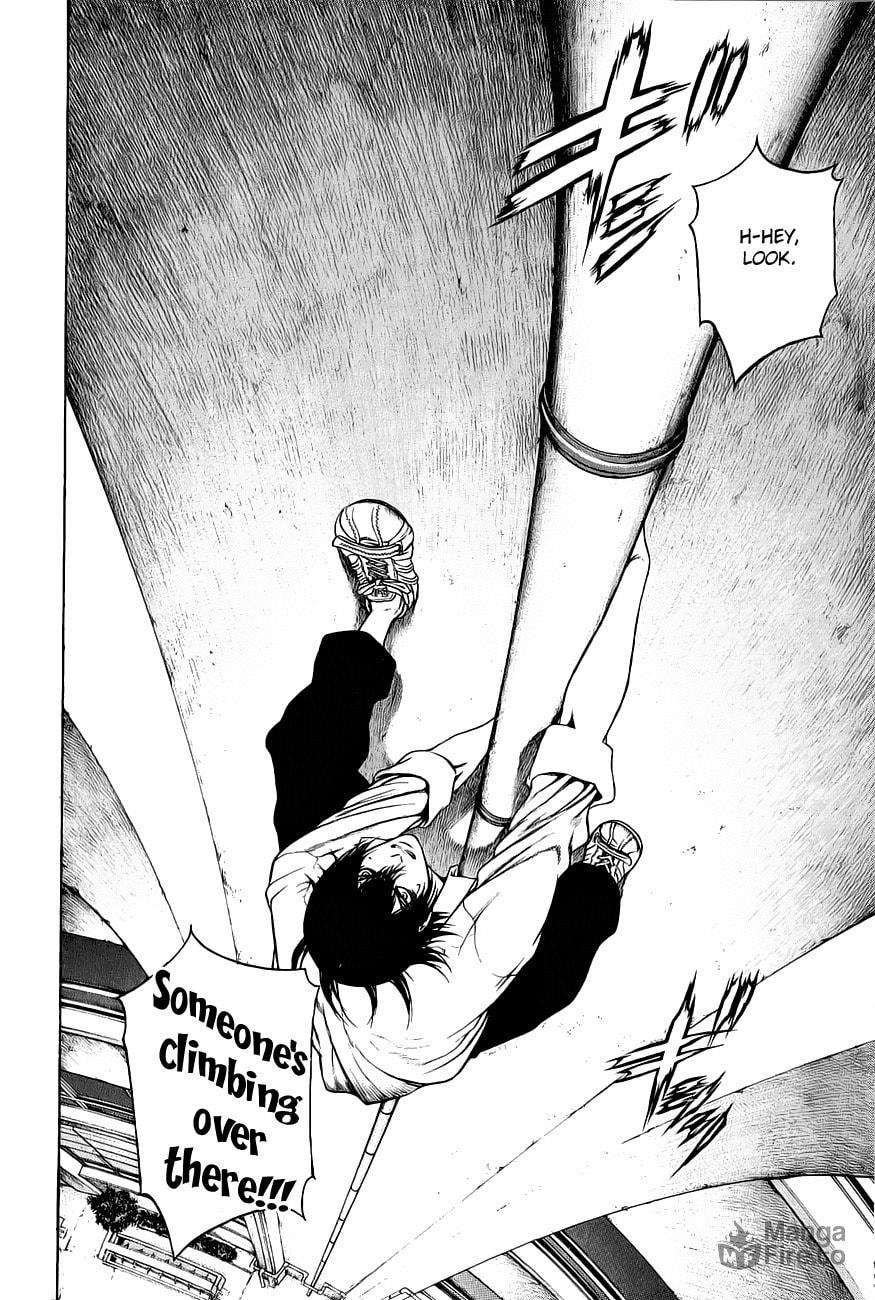 The Climber (Kokou no Hito) Manga Chapter 1 page 24 - School Building Ascension scene