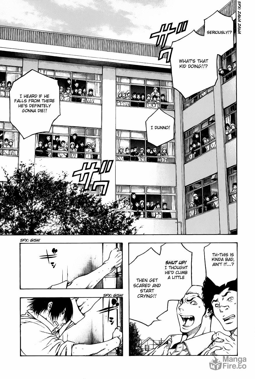 The Climber (Kokou no Hito) Manga Chapter 1 page 25 - School Building Ascension scene