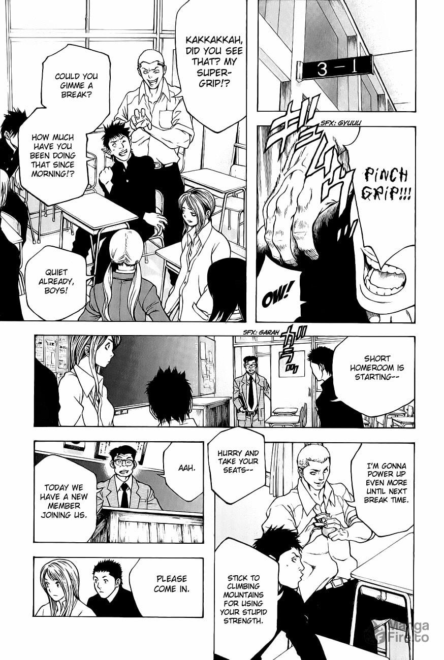 The Climber (Kokou no Hito) Manga Chapter 1 page 5 - School Building Ascension scene