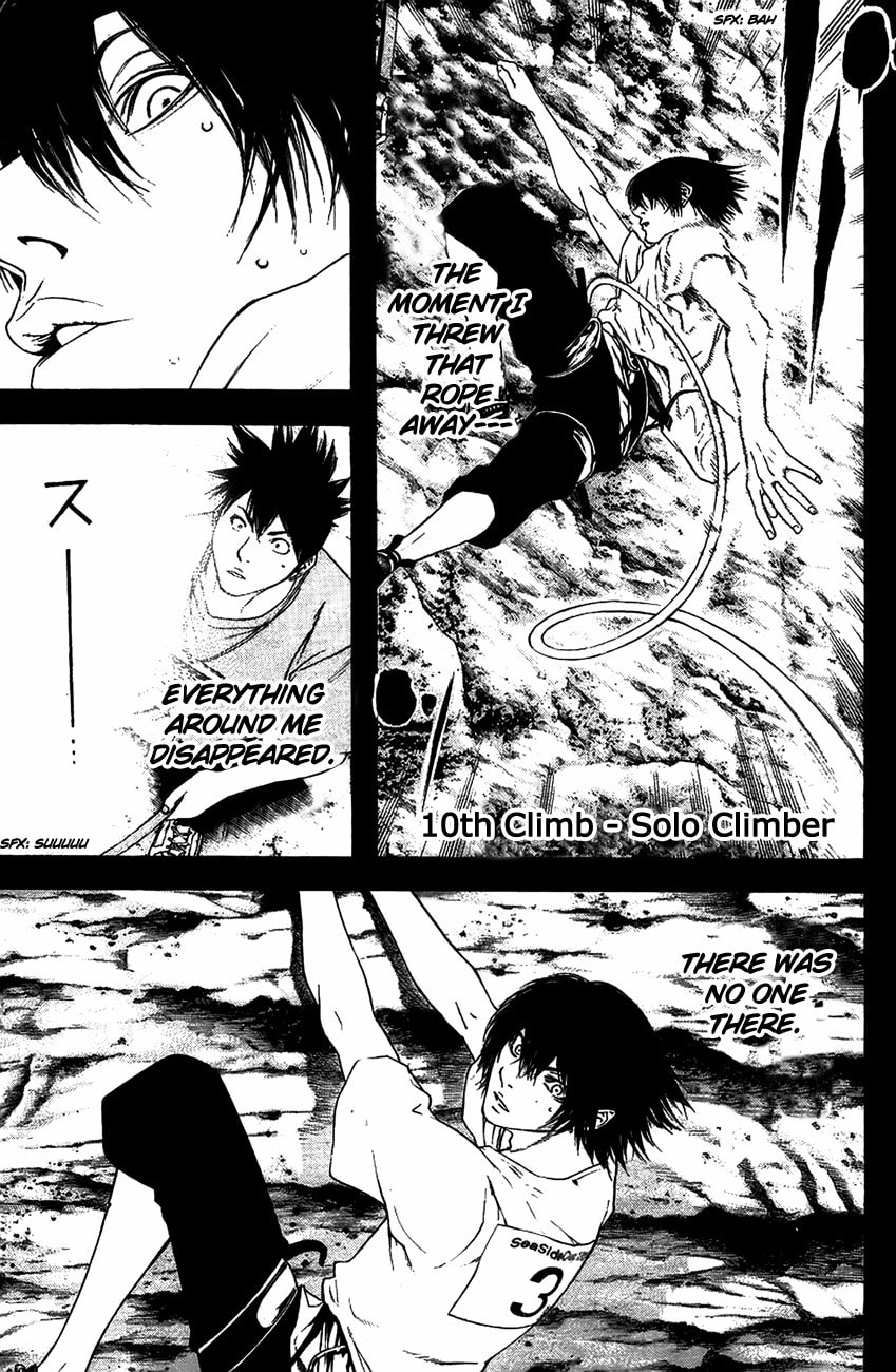 The Climber (Kokou no Hito) Manga Chapter 10 page 2 - Solo Climber scene