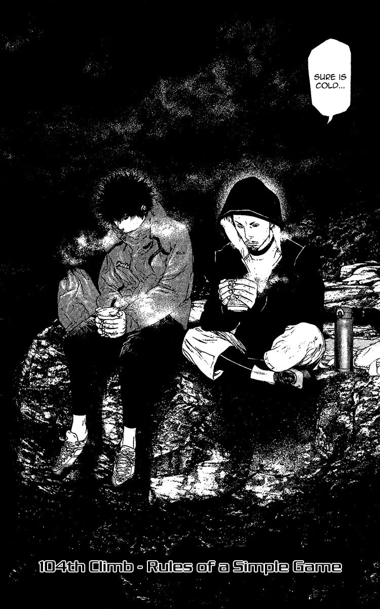 The Climber (Kokou no Hito) Manga Chapter 104 page 4 - Rules of a Simple Game scene