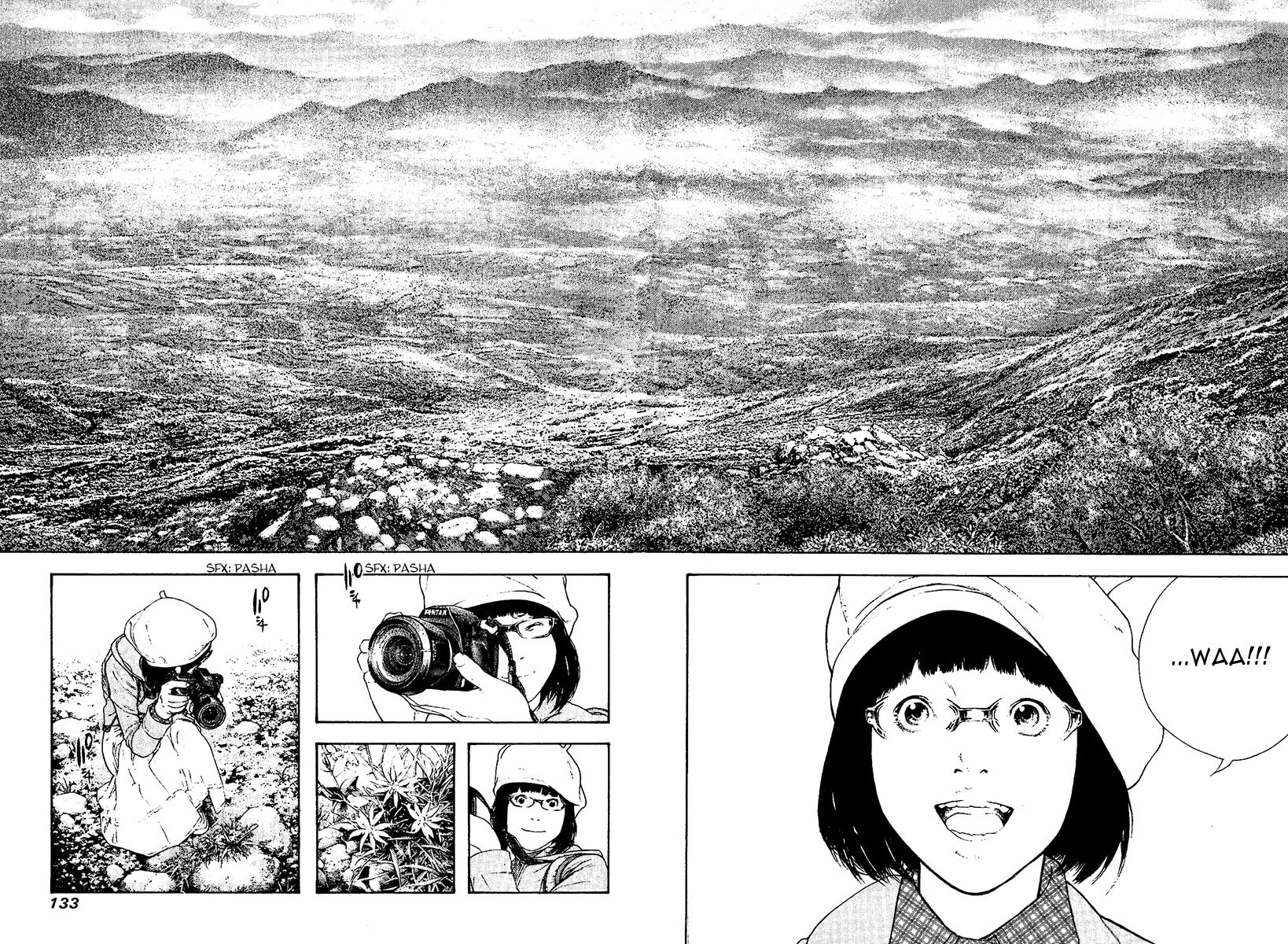 The Climber (Kokou no Hito) Manga Chapter 109 page 10 - Whiteout scene