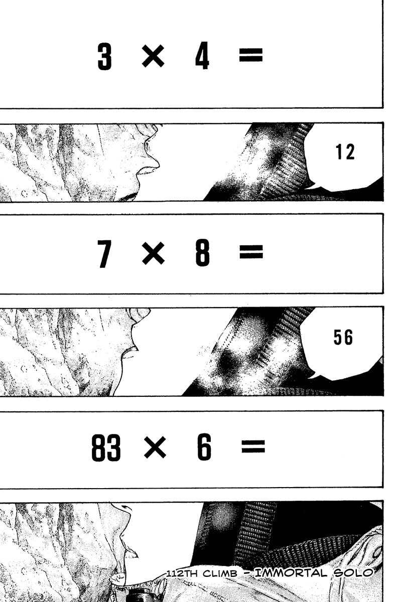 The Climber (Kokou no Hito) Manga Chapter 112 page 1 - Immortal Solo Climber scene