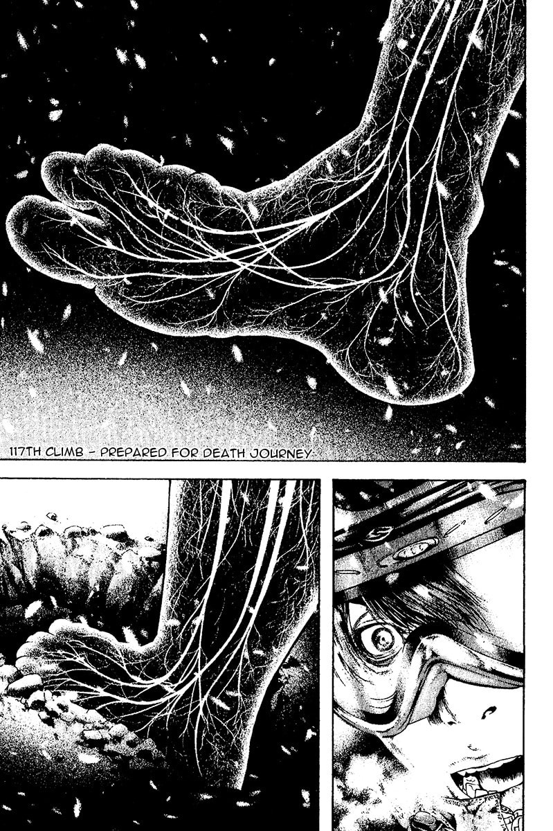The Climber (Kokou no Hito) Manga Chapter 117 page 1 - Prepared for Death Journey scene