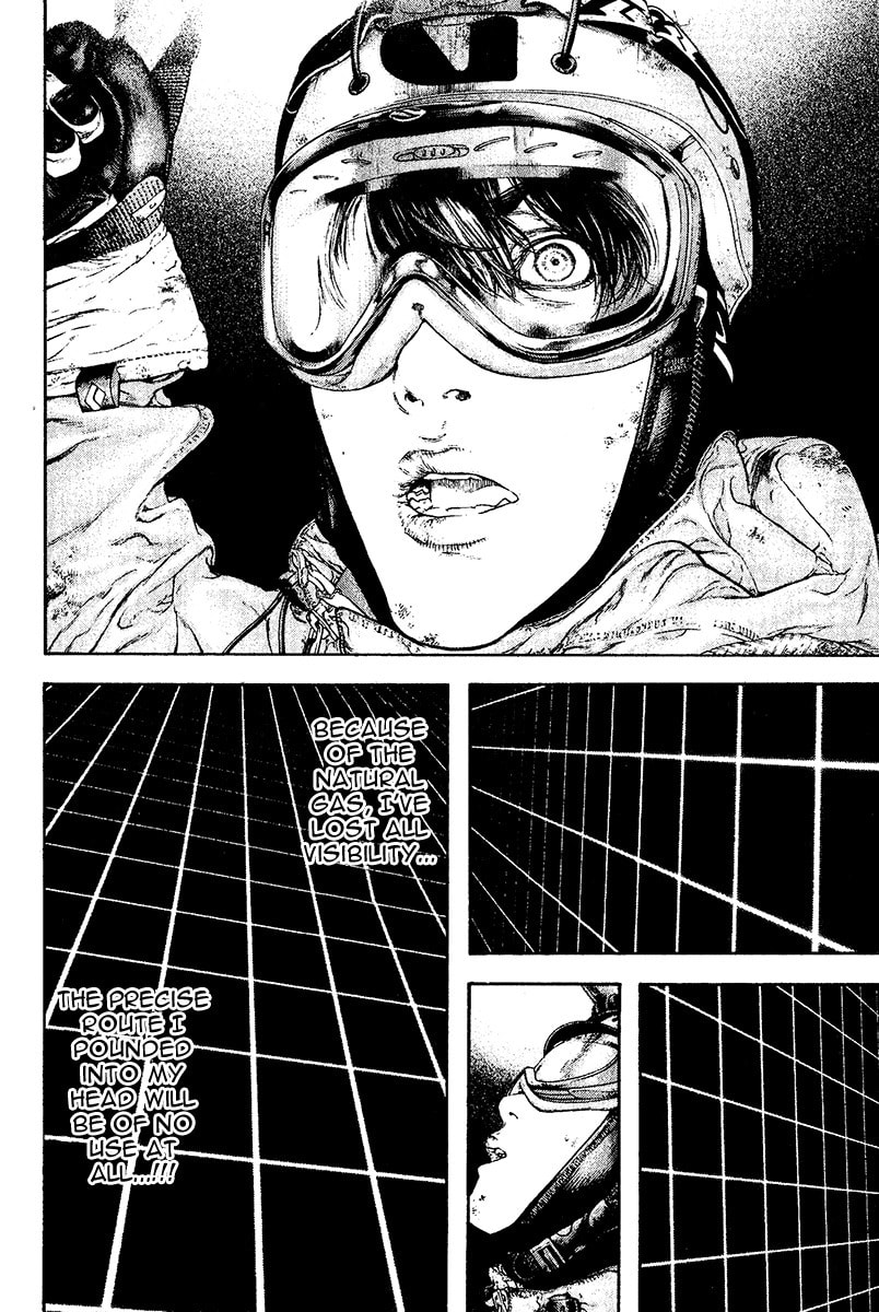 The Climber (Kokou no Hito) Manga Chapter 120 page 11 - Merkl Rinne (Stone Wall of Lamentation) scene