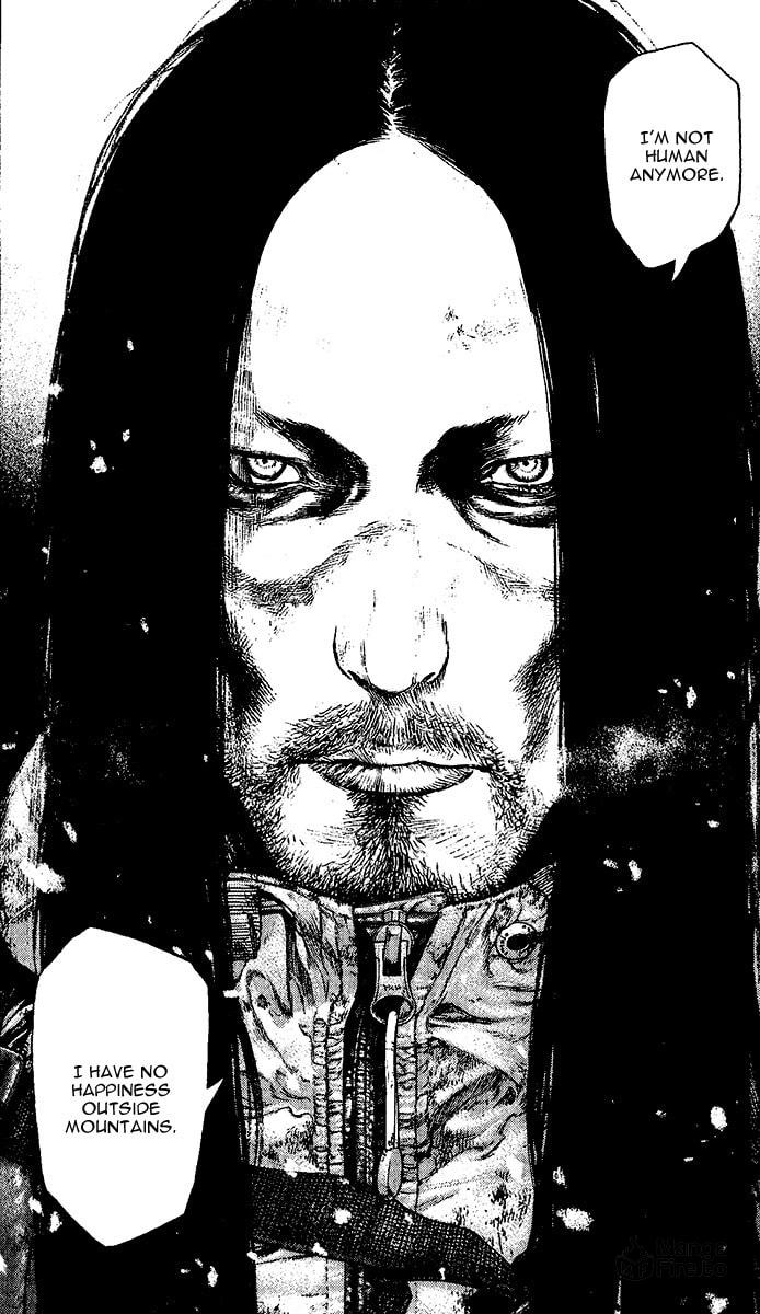 The Climber (Kokou no Hito) Manga Chapter 125 page 18 - Impulse that Cannot Be Wiped Away scene