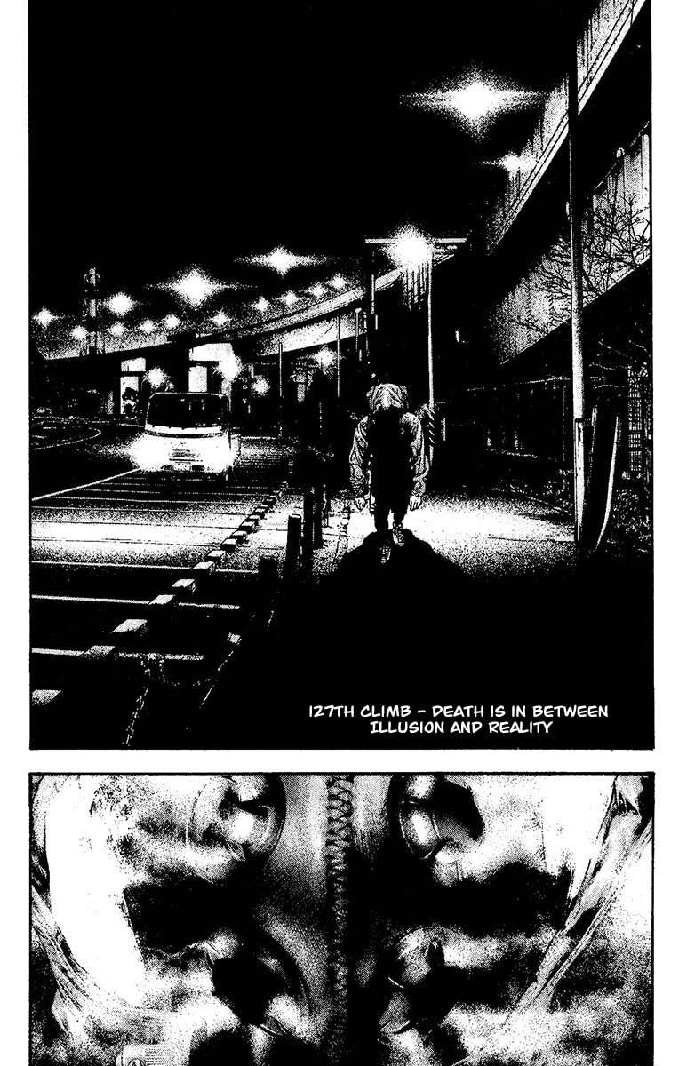 The Climber (Kokou no Hito) Manga Chapter 127 page 1 - Death is in Between Illusion and Reality scene