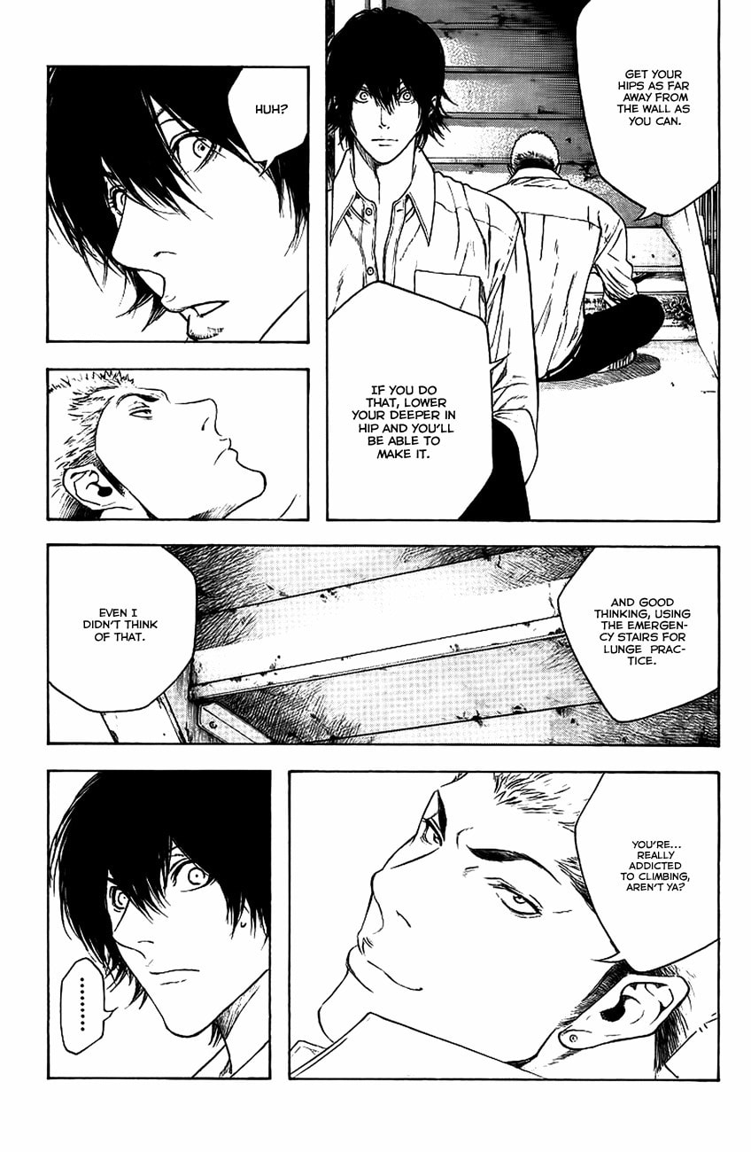 The Climber (Kokou no Hito) Manga Chapter 13 page 13 - Emergency Stairs scene