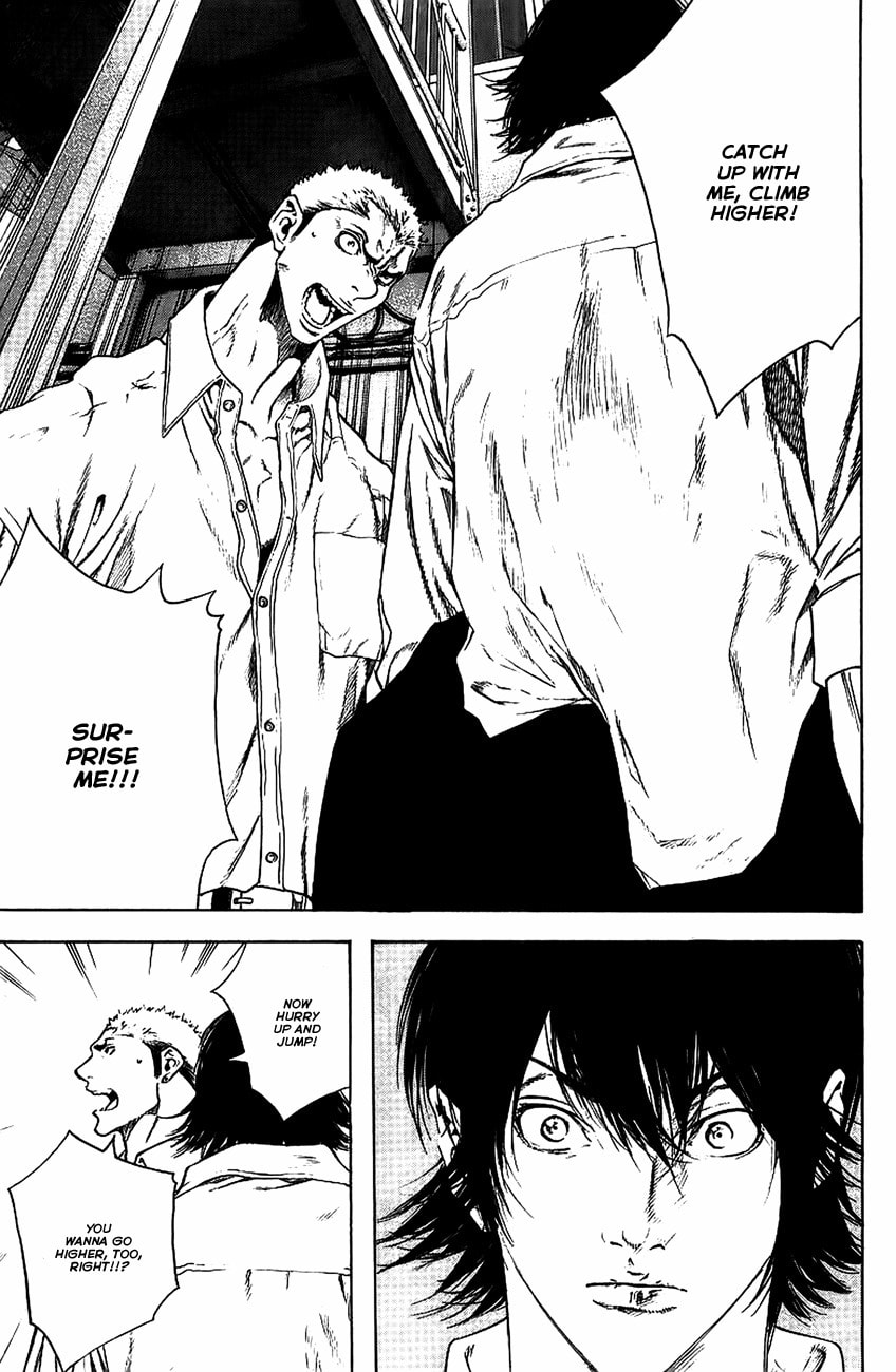 The Climber (Kokou no Hito) Manga Chapter 13 page 15 - Emergency Stairs scene