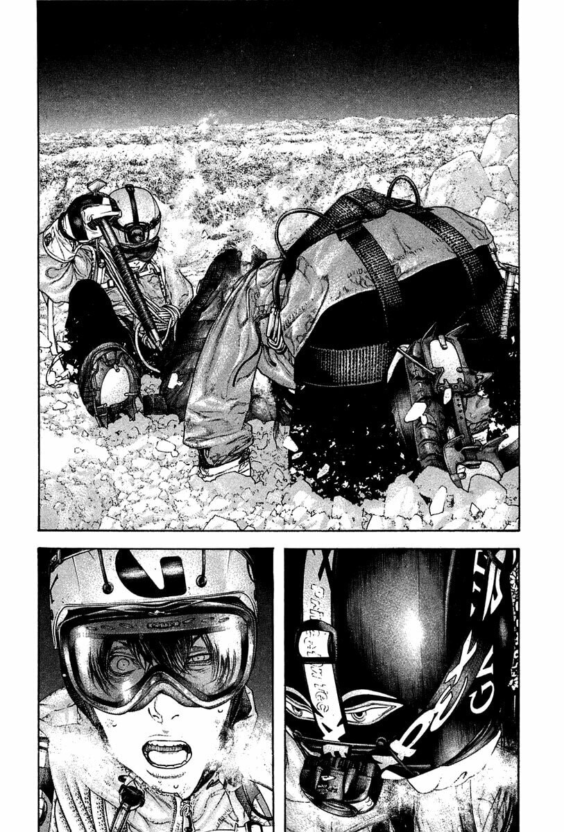 The Climber (Kokou no Hito) Manga Chapter 138 page 10 - Freezing Temple scene