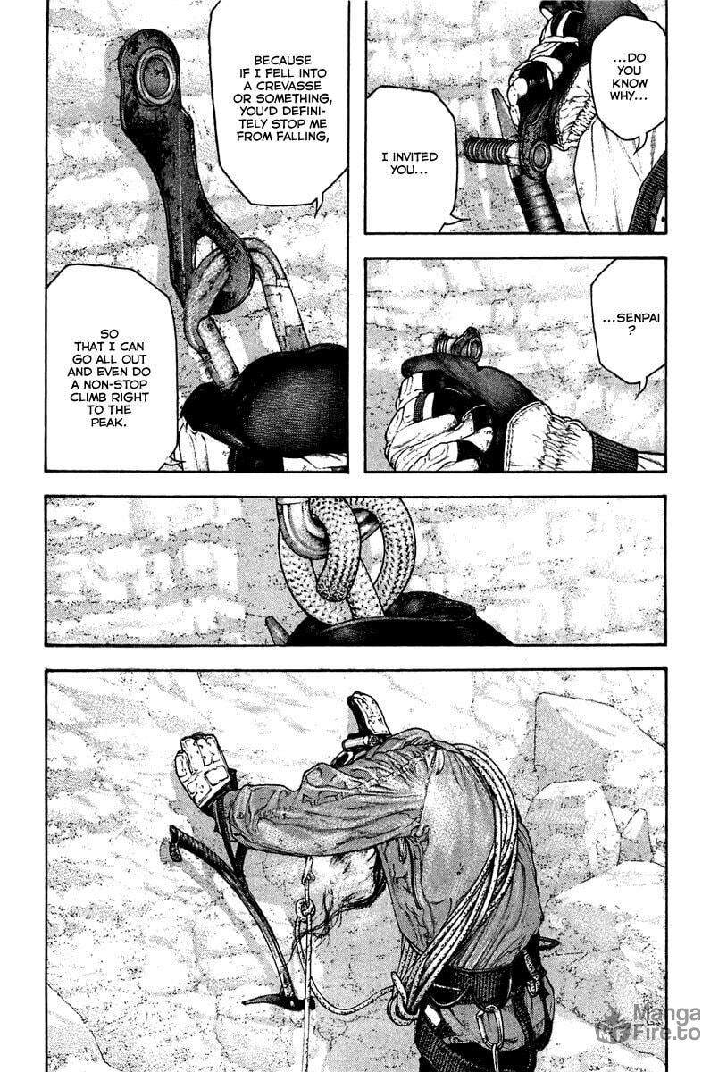 The Climber (Kokou no Hito) Manga Chapter 138 page 17 - Freezing Temple scene