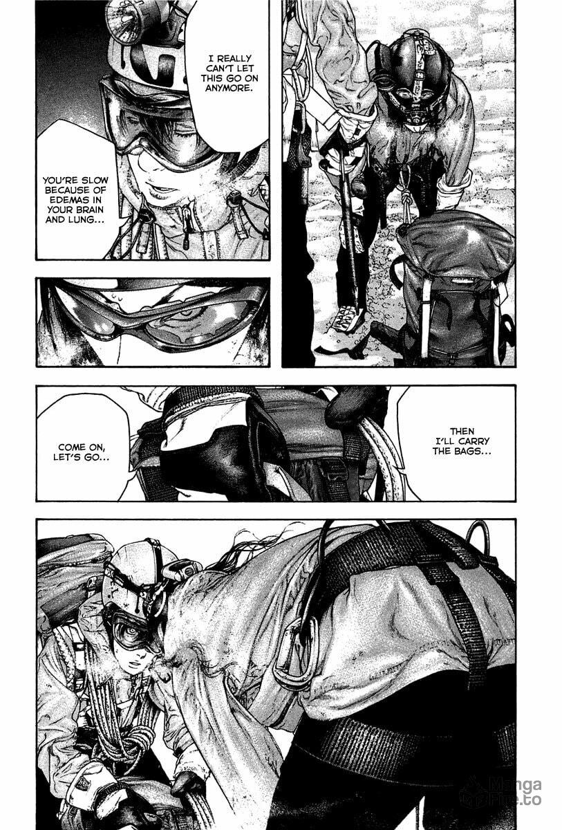 The Climber (Kokou no Hito) Manga Chapter 138 page 8 - Freezing Temple scene