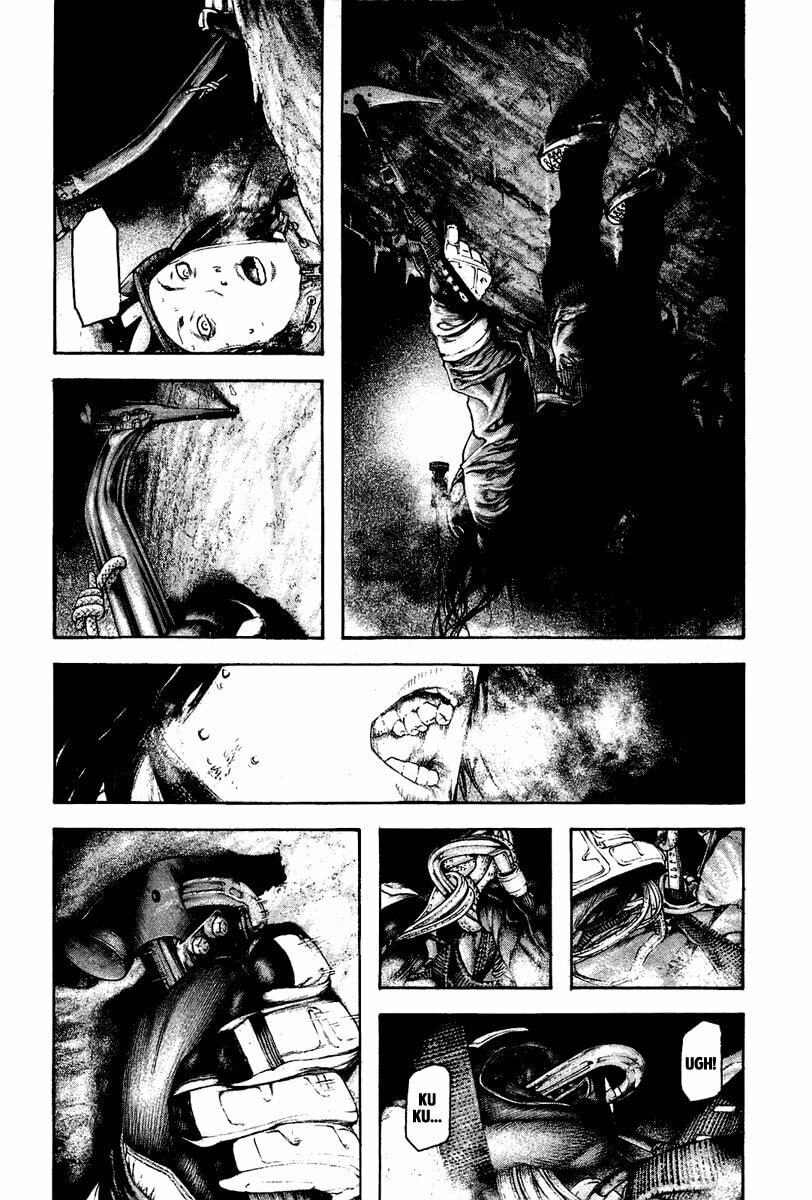 The Climber (Kokou no Hito) Manga Chapter 140 page 15 - Gravity's Aggression scene