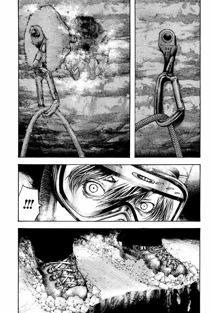 The Climber (Kokou no Hito) Manga Chapter 140 page 6 - Gravity's Aggression scene