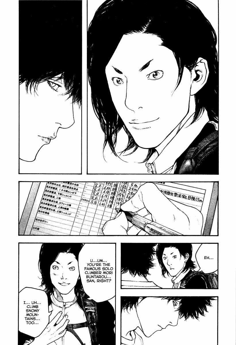 The Climber (Kokou no Hito) Manga Chapter 142 page 9 - Volunteer scene