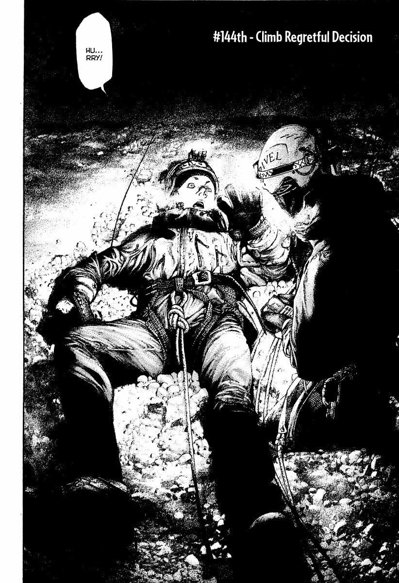 The Climber (Kokou no Hito) Manga Chapter 144 page 2 - Regretful Decision scene