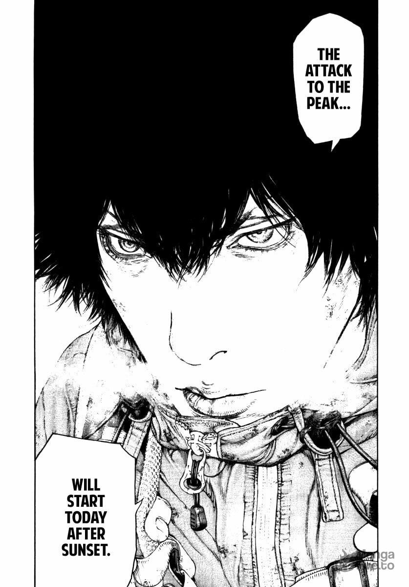 The Climber (Kokou no Hito) Manga Chapter 154 page 15 - Solo Climber scene