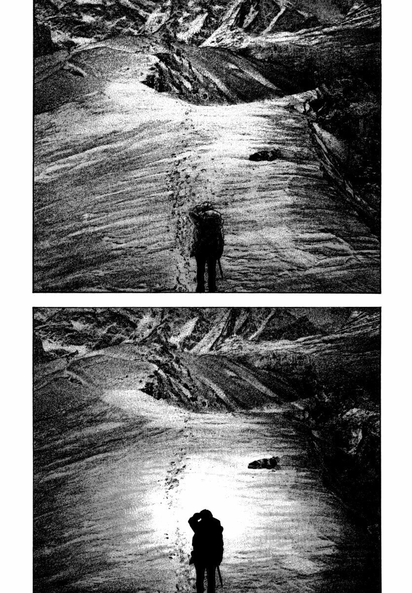 The Climber (Kokou no Hito) Manga Chapter 154 page 17 - Solo Climber scene