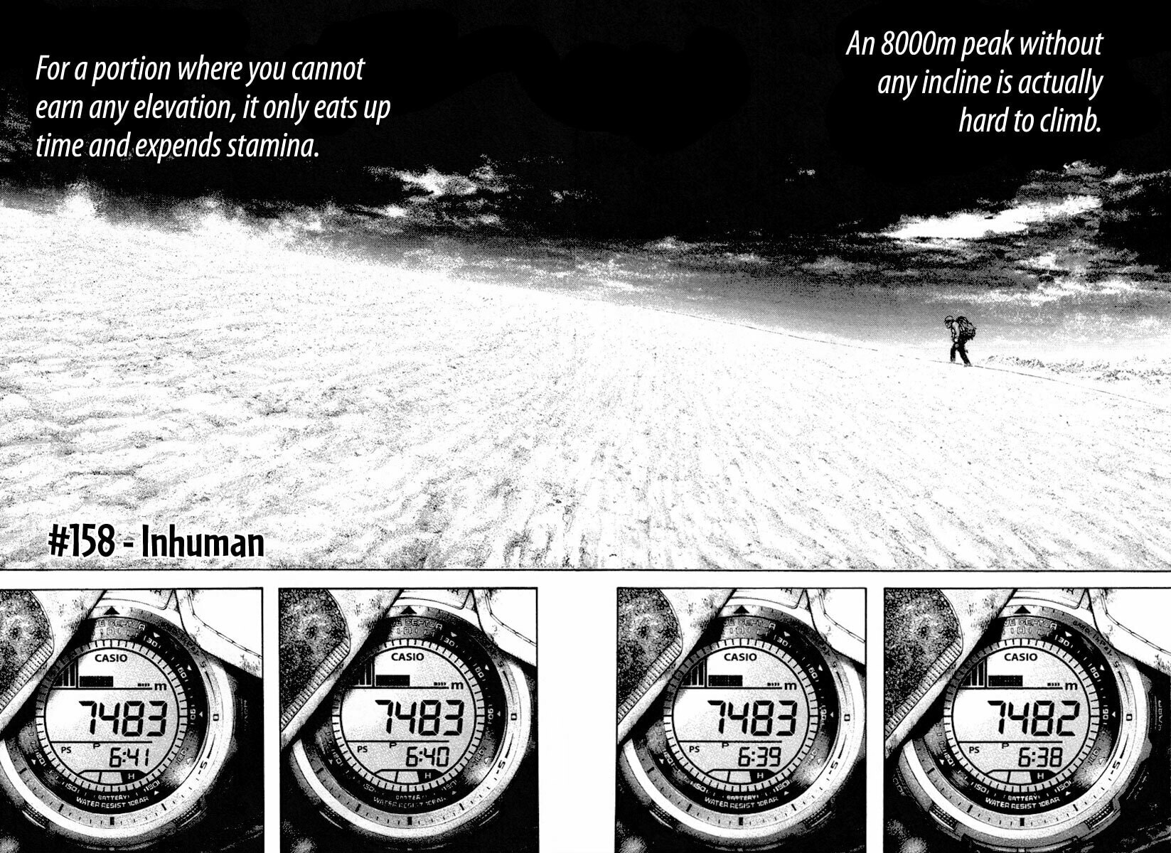 The Climber (Kokou no Hito) Manga Chapter 158 page 4 - Inhuman scene