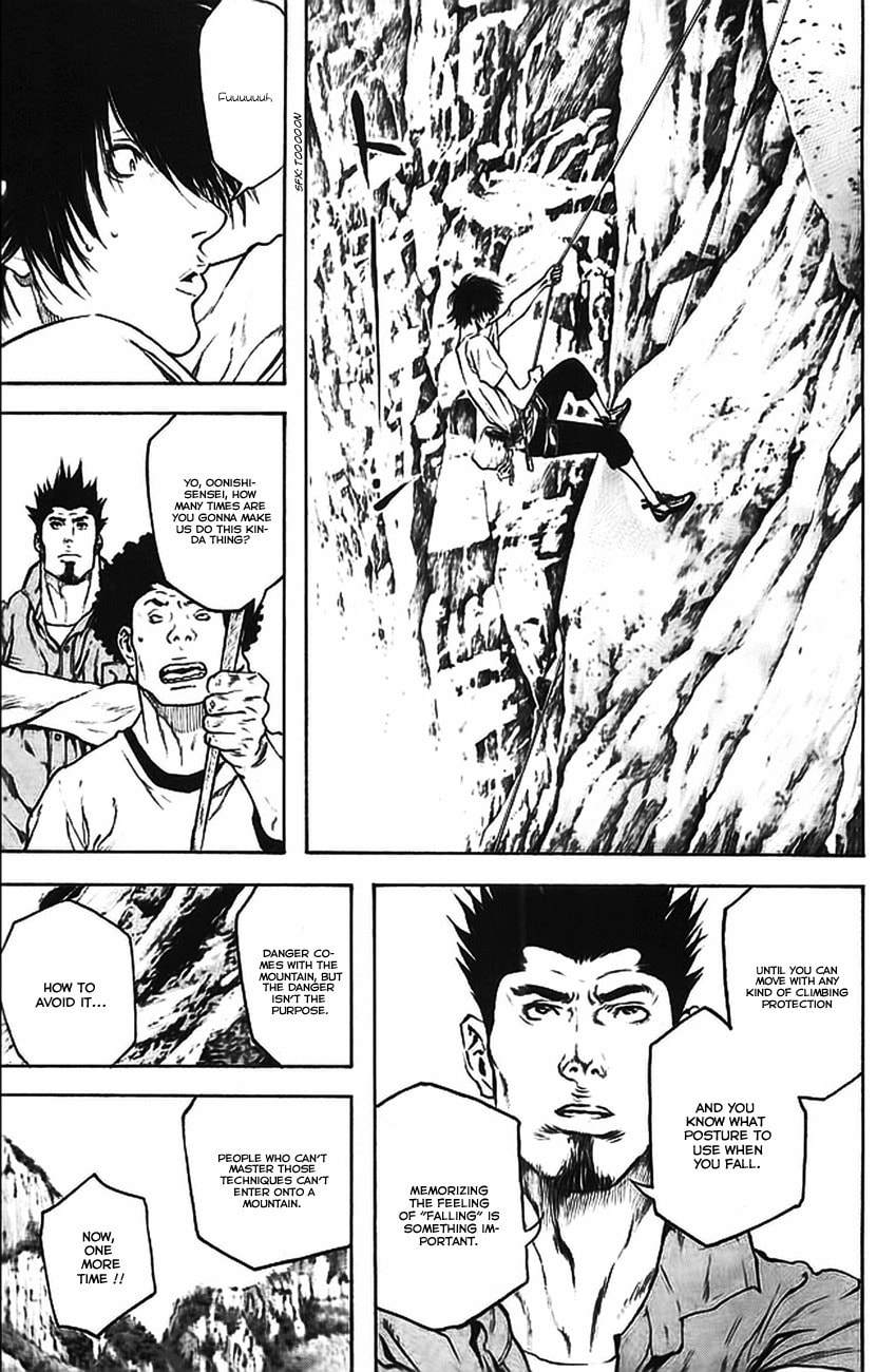 The Climber (Kokou no Hito) Manga Chapter 16 page 17 - Futago Mountain scene