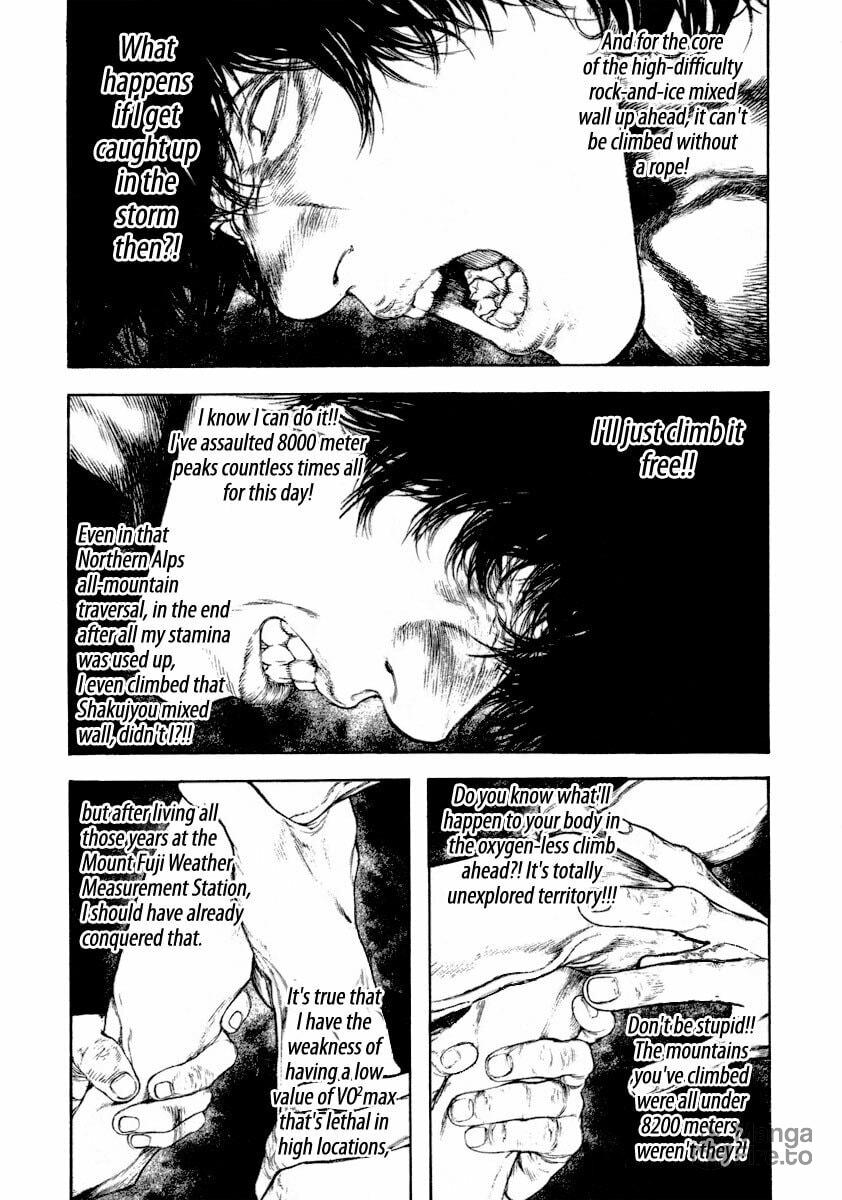 The Climber (Kokou no Hito) Manga Chapter 161 page 9 - Rivalry scene