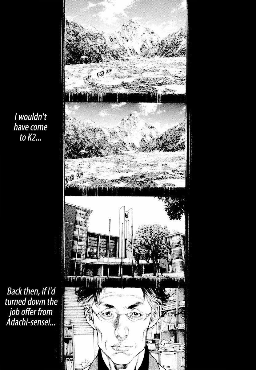 The Climber (Kokou no Hito) Manga Chapter 163 page 12 - Remorse scene