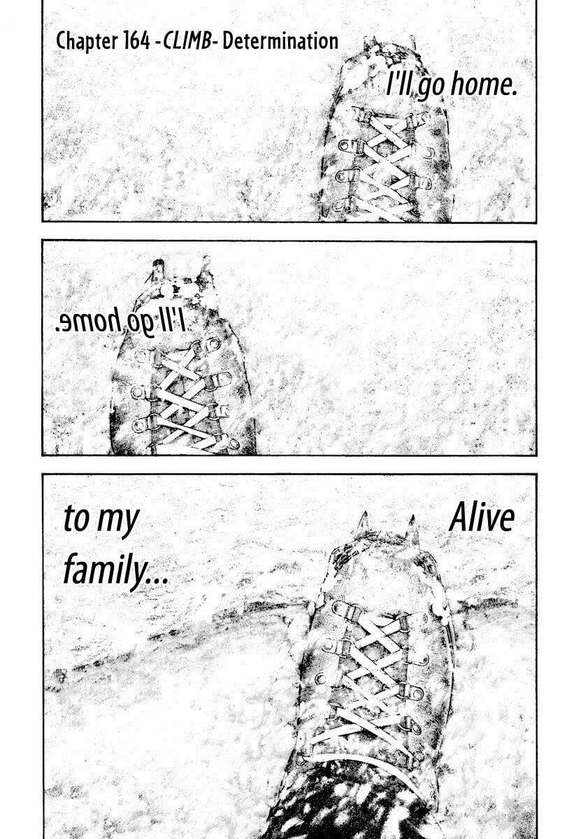 The Climber (Kokou no Hito) Manga Chapter 164 page 1 - Determination scene