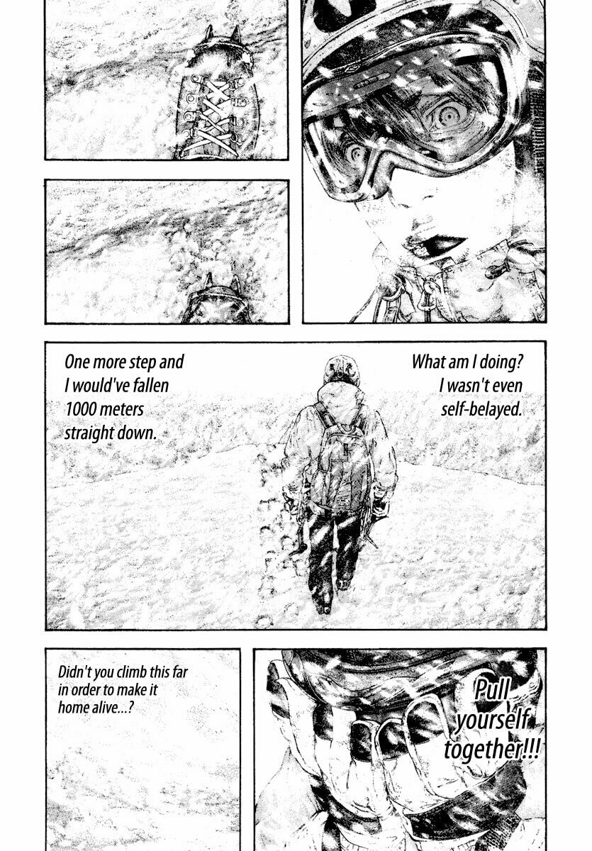 The Climber (Kokou no Hito) Manga Chapter 164 page 3 - Determination scene