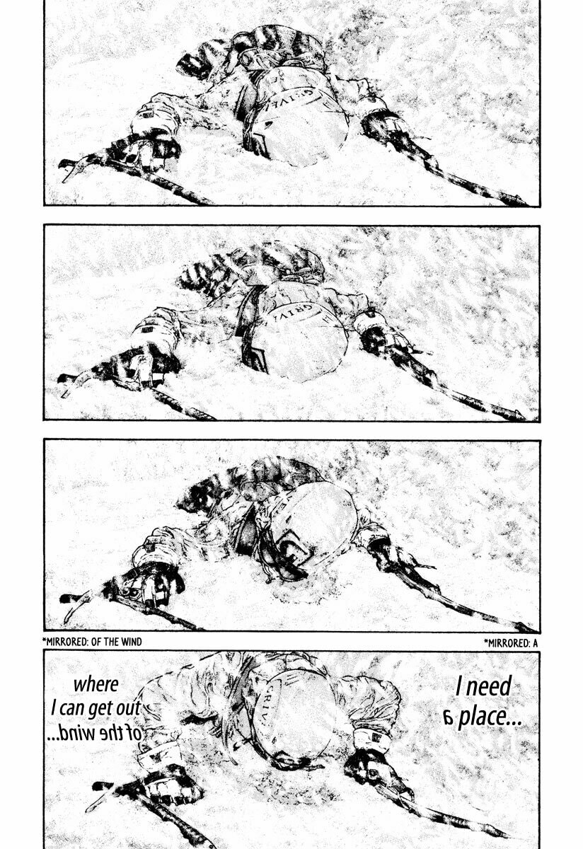 The Climber (Kokou no Hito) Manga Chapter 167 page 13 - Last Farewell scene