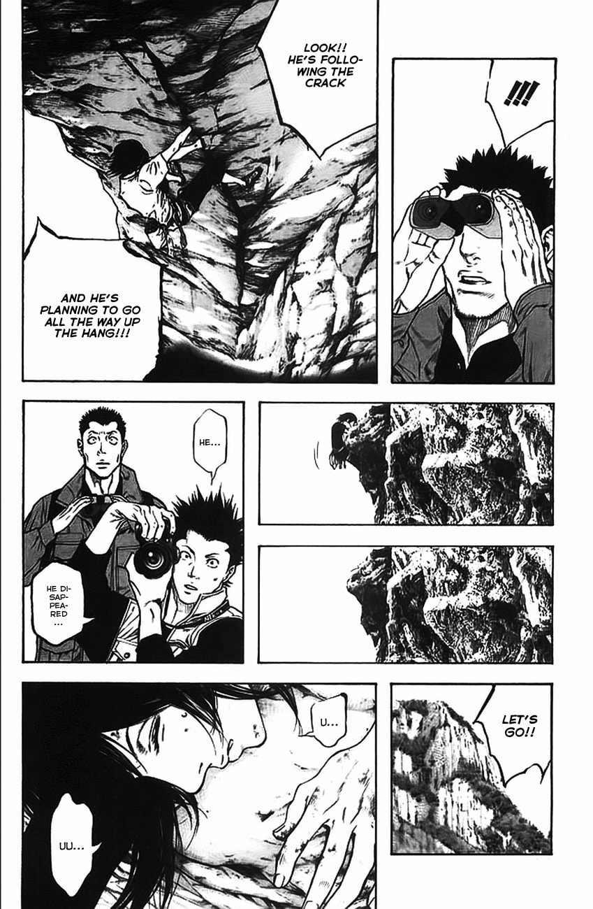 The Climber (Kokou no Hito) Manga Chapter 17 page 16 - Falling Accident scene