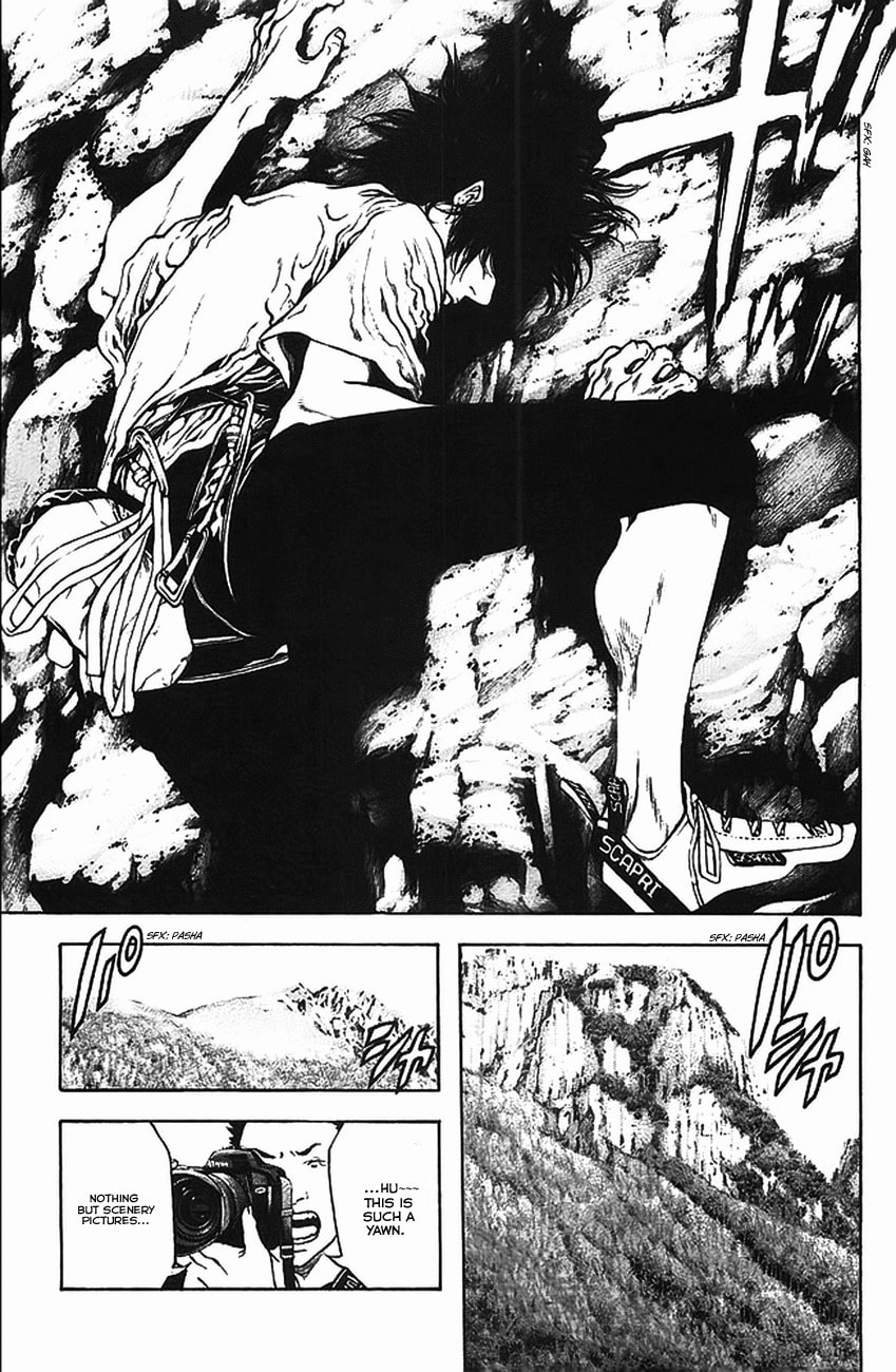 The Climber (Kokou no Hito) Manga Chapter 17 page 7 - Falling Accident scene