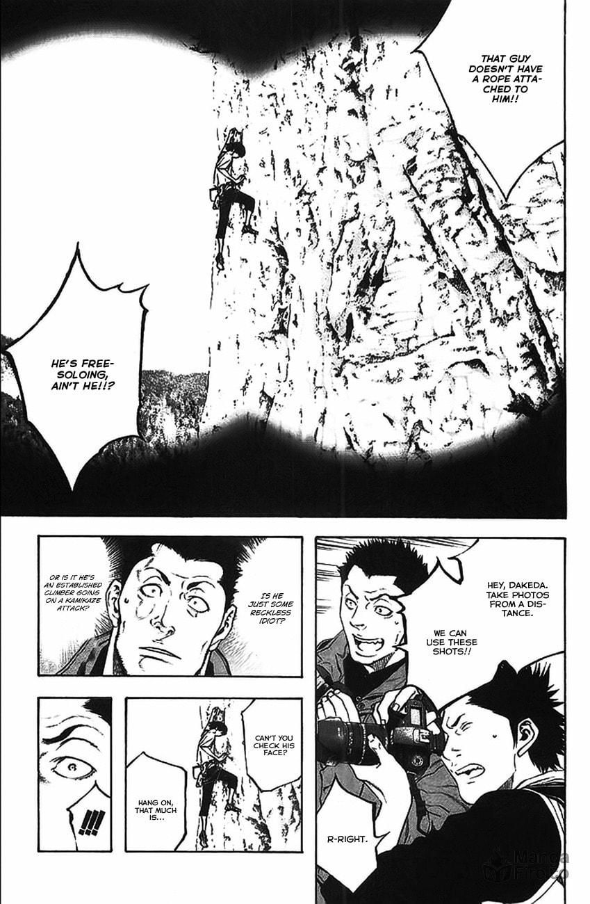 The Climber (Kokou no Hito) Manga Chapter 17 page 9 - Falling Accident scene
