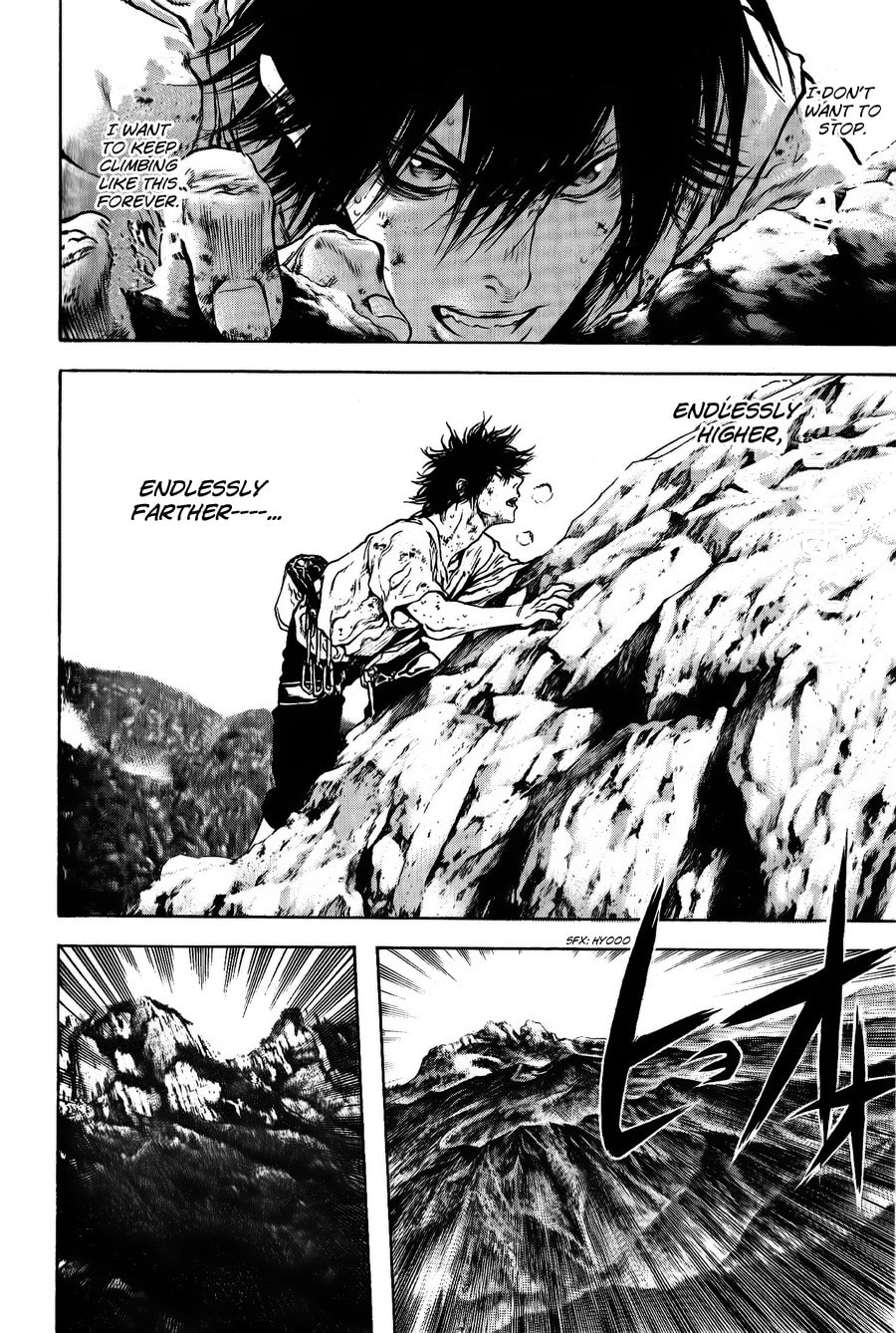 The Climber (Kokou no Hito) Manga Chapter 18 page 14 - Life-Saving scene