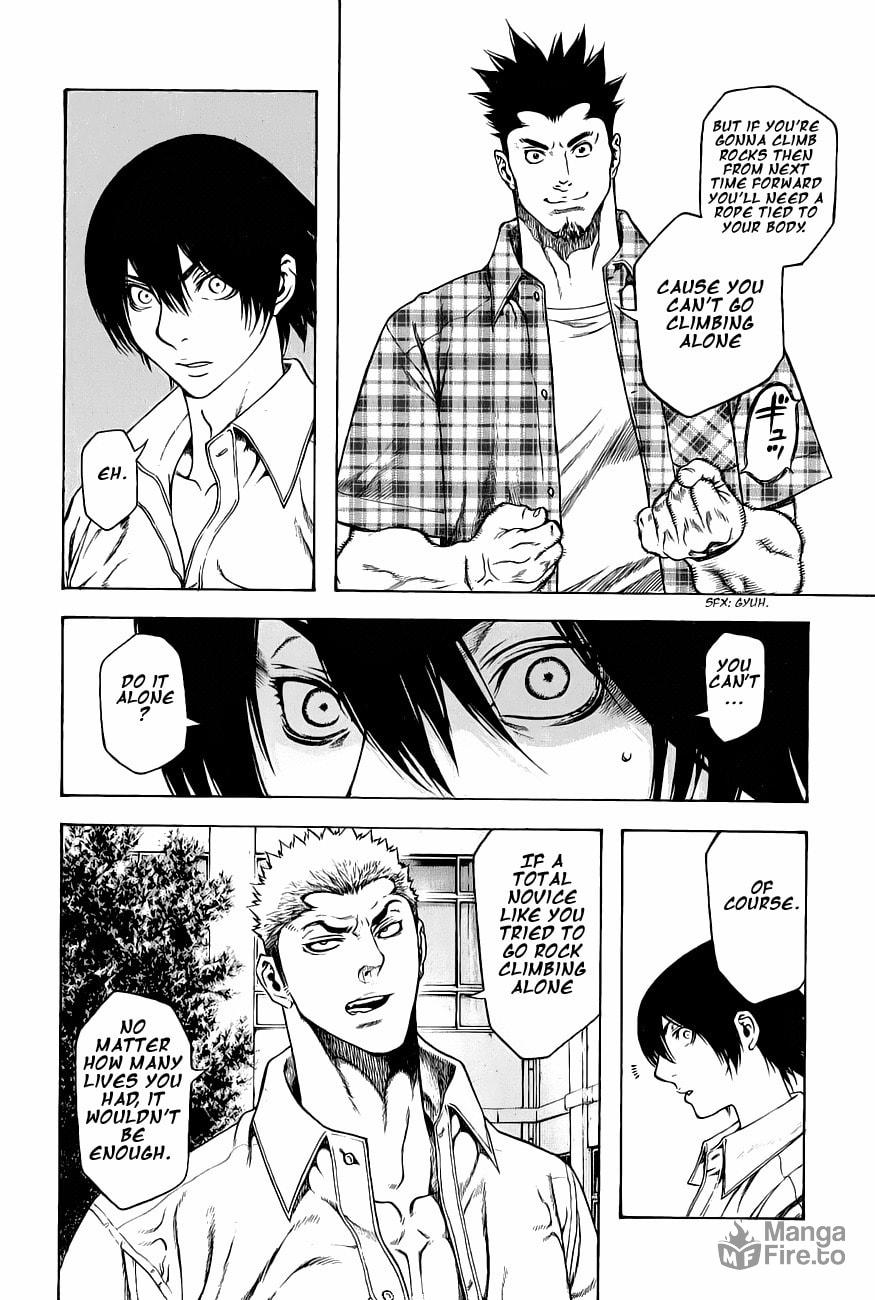 The Climber (Kokou no Hito) Manga Chapter 2 page 12 - Rope Partner scene