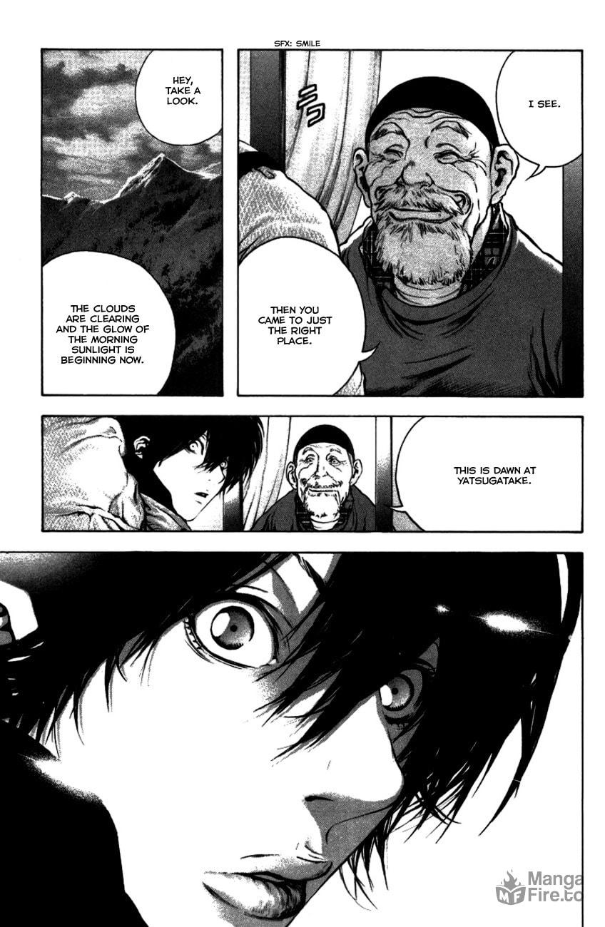 The Climber (Kokou no Hito) Manga Chapter 21 page 19 - Dawn at Yatsugatake scene