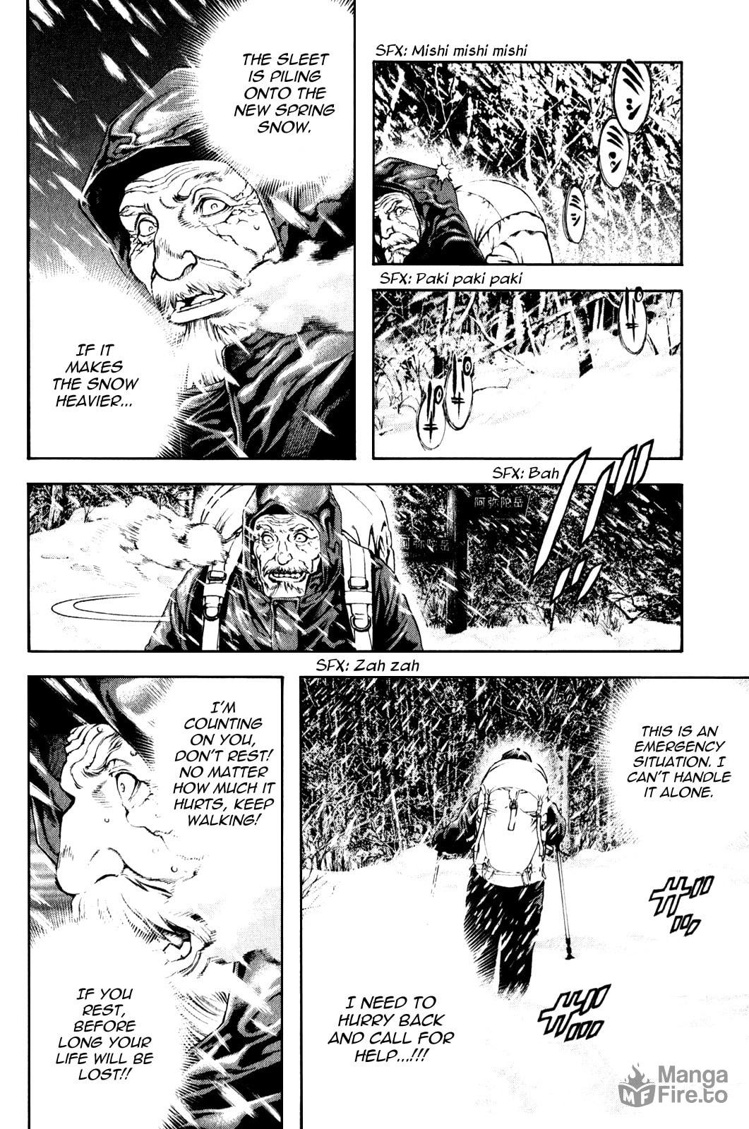 The Climber (Kokou no Hito) Manga Chapter 23 page 10 - Sleet scene
