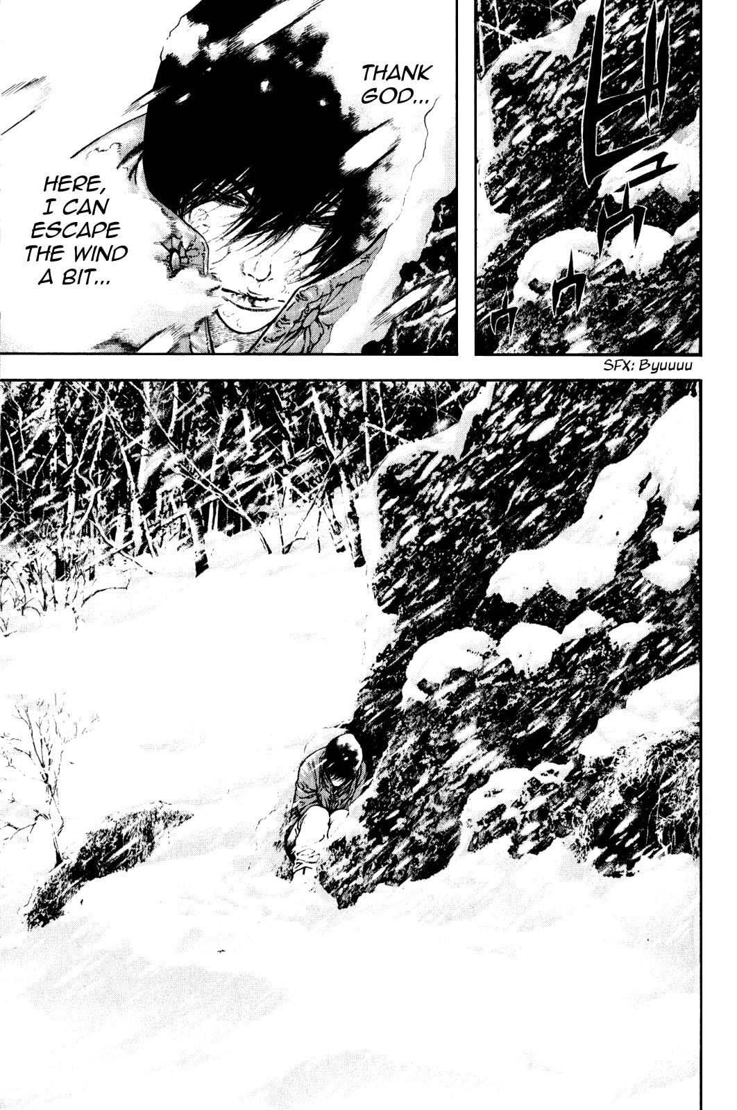 The Climber (Kokou no Hito) Manga Chapter 23 page 11 - Sleet scene