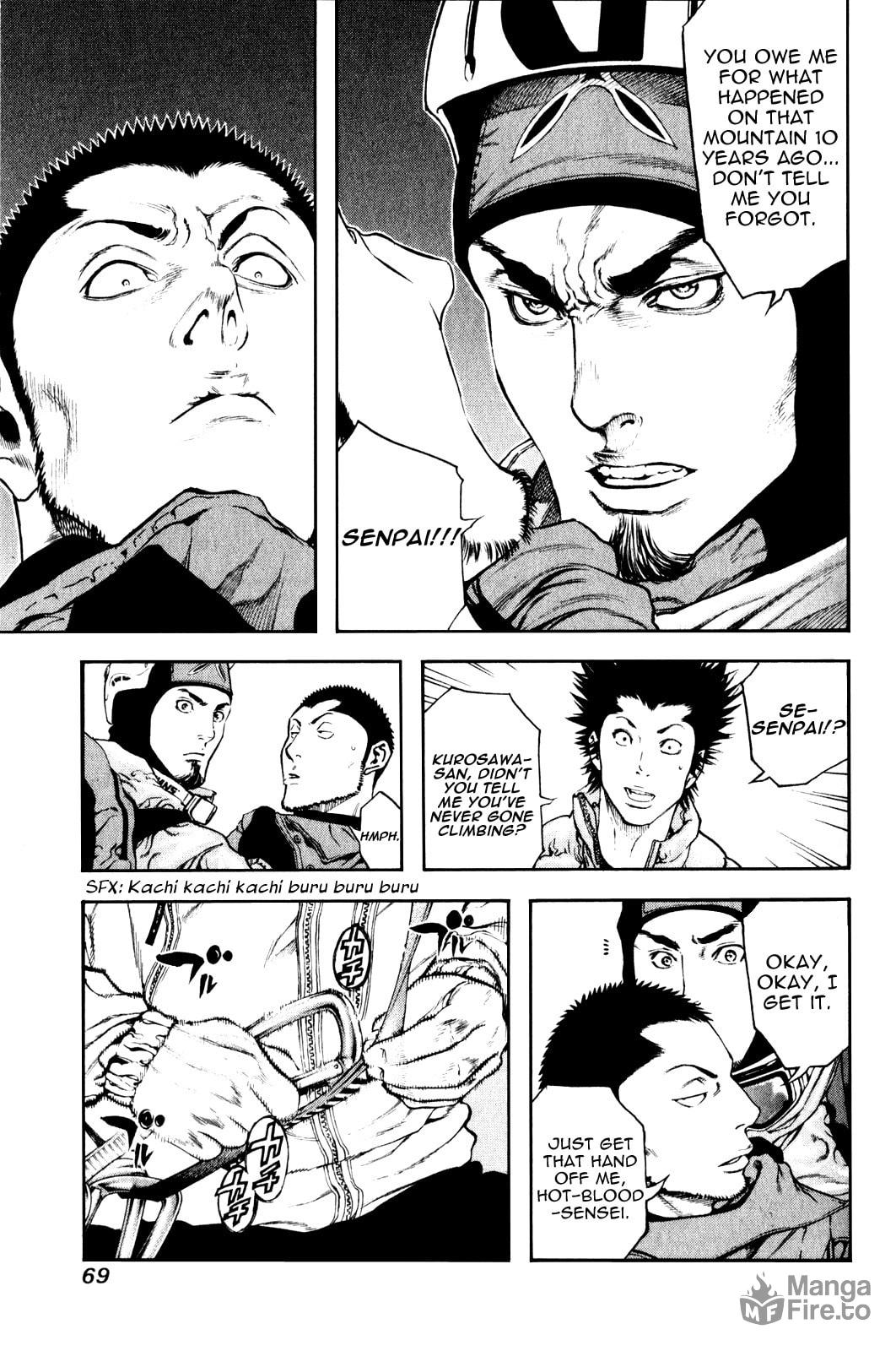 The Climber (Kokou no Hito) Manga Chapter 24 page 6 - Climb scene