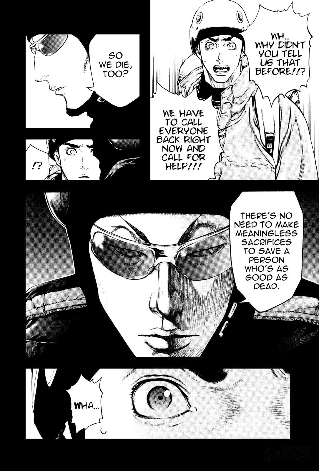 The Climber (Kokou no Hito) Manga Chapter 26 page 12 - Two People's Grudges scene