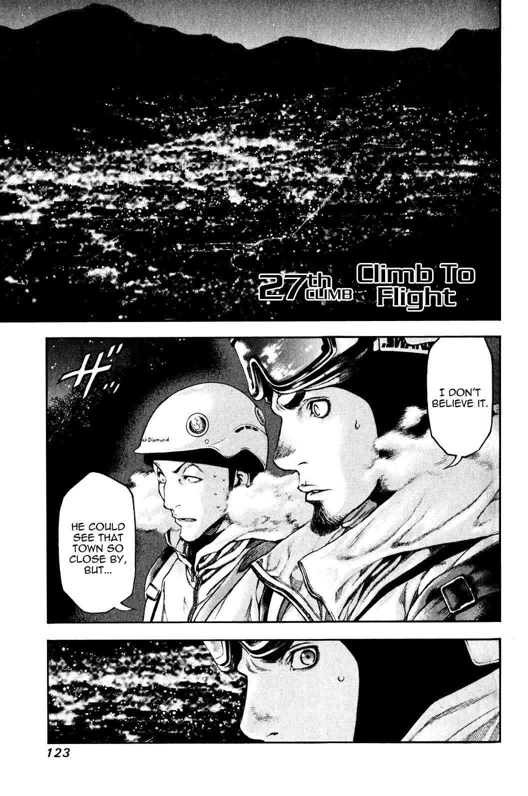 The Climber (Kokou no Hito) Manga Chapter 27 page 1 - Climb to Fight scene