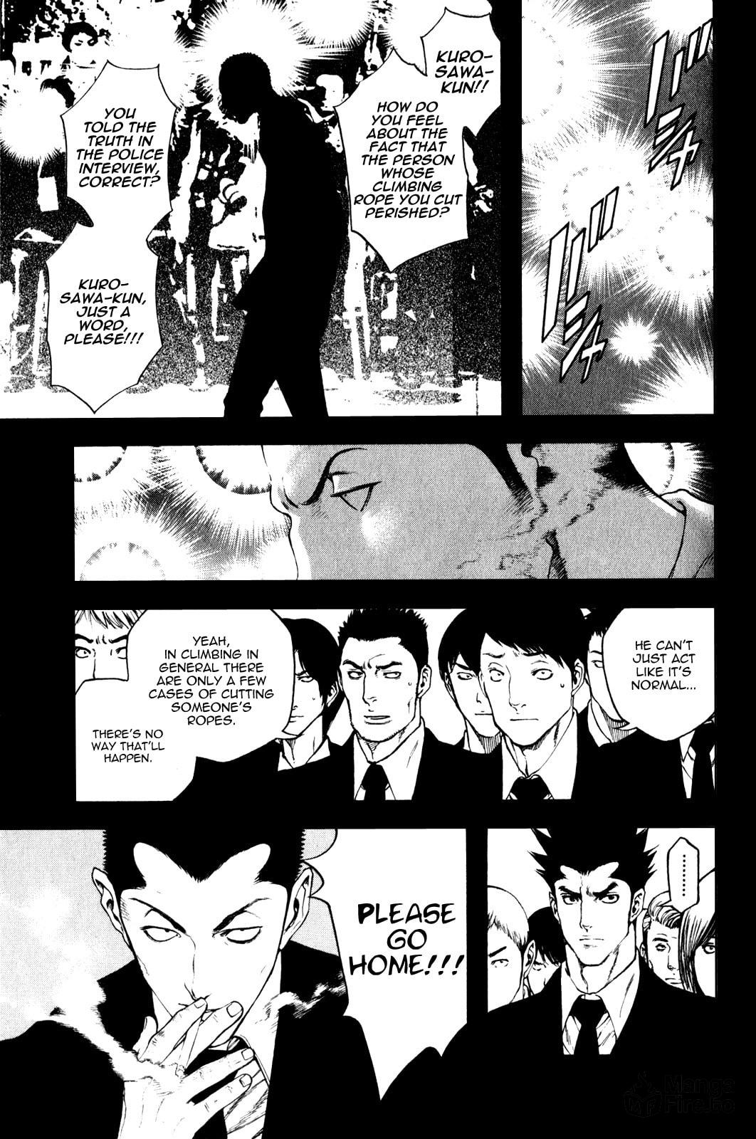 The Climber (Kokou no Hito) Manga Chapter 27 page 5 - Climb to Fight scene
