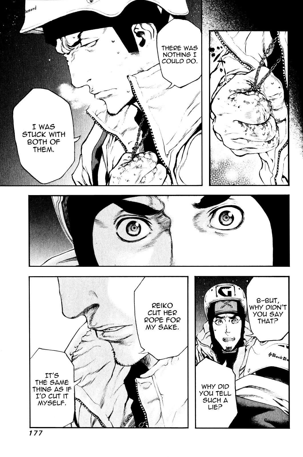 The Climber (Kokou no Hito) Manga Chapter 29 page 14 - Karmic Overturn scene