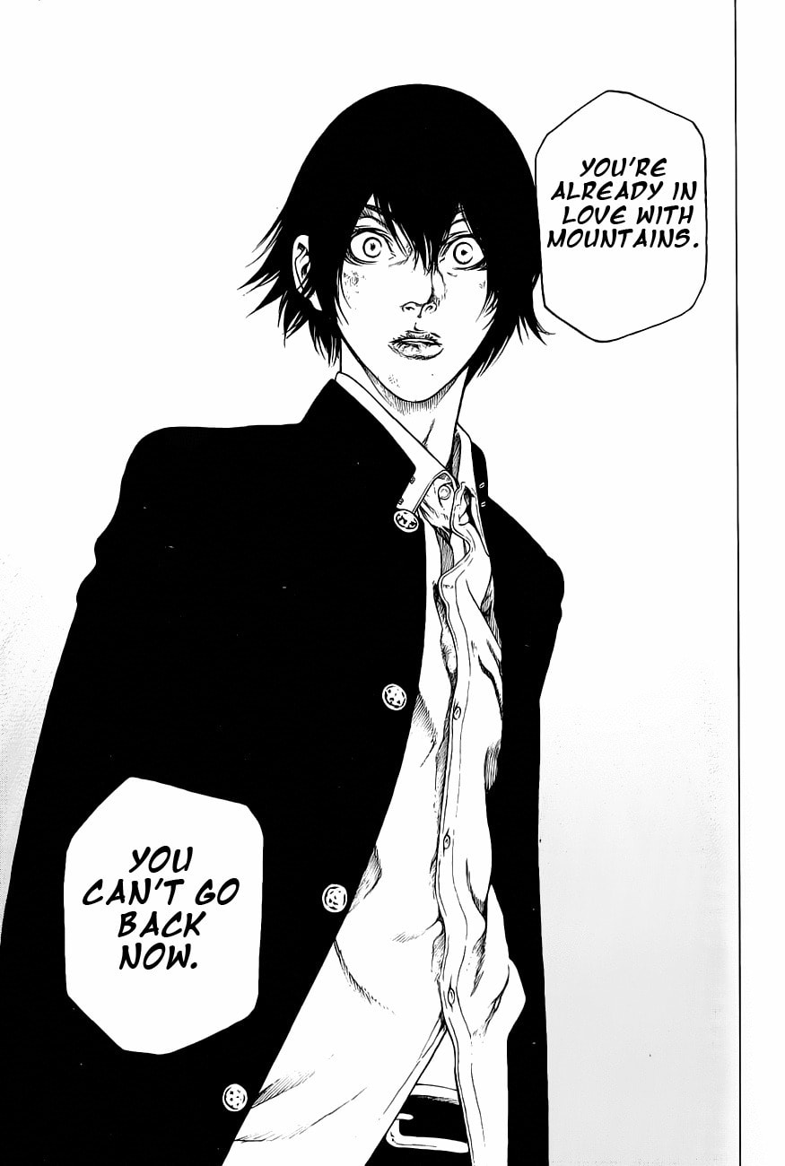 The Climber (Kokou no Hito) Manga Chapter 3 page 19 - Climbing Shoes scene