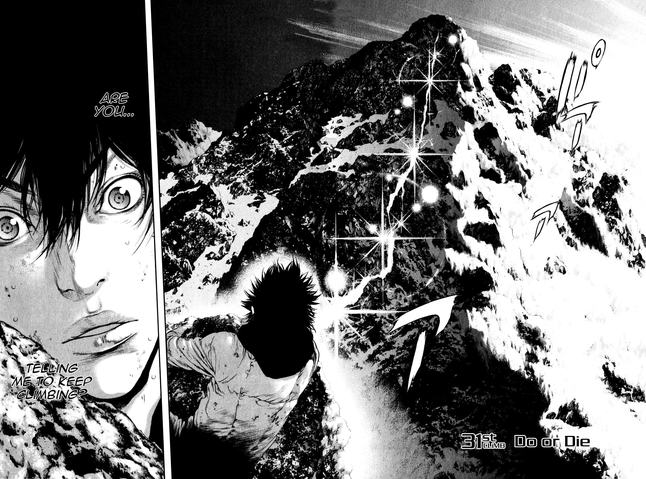 The Climber (Kokou no Hito) Manga Chapter 31 page 2 - Do or Die scene