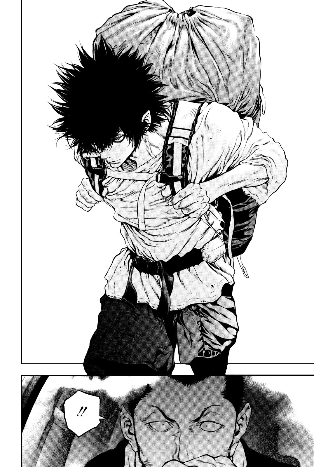 The Climber (Kokou no Hito) Manga Chapter 34 page 4 - Walking Load scene