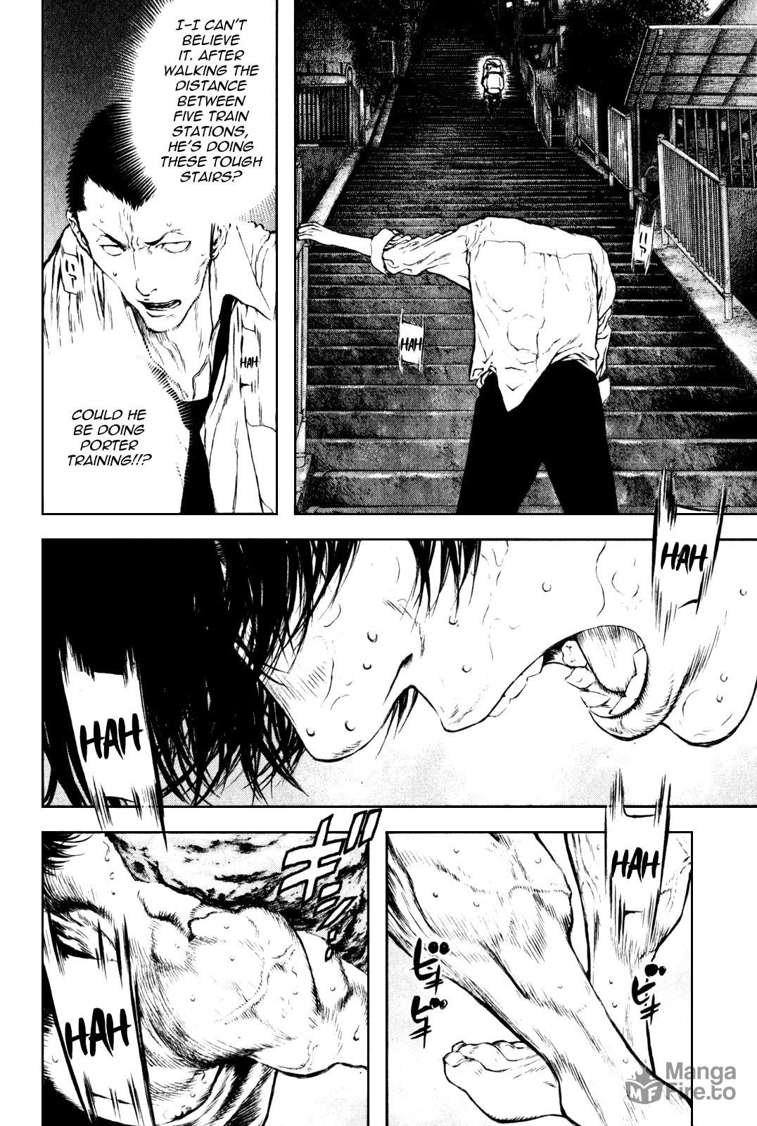 The Climber (Kokou no Hito) Manga Chapter 34 page 9 - Walking Load scene