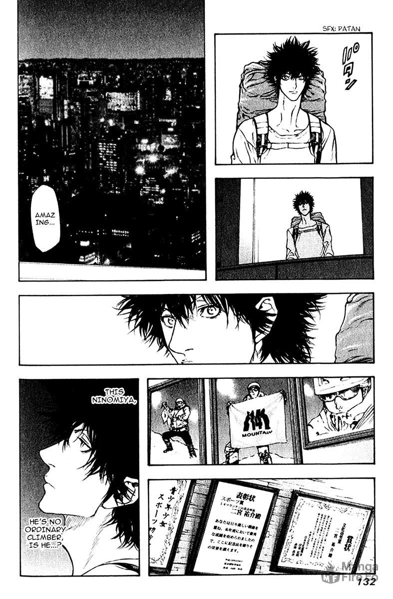 The Climber (Kokou no Hito) Manga Chapter 38 page 12 - Untrodden Ice Wall scene