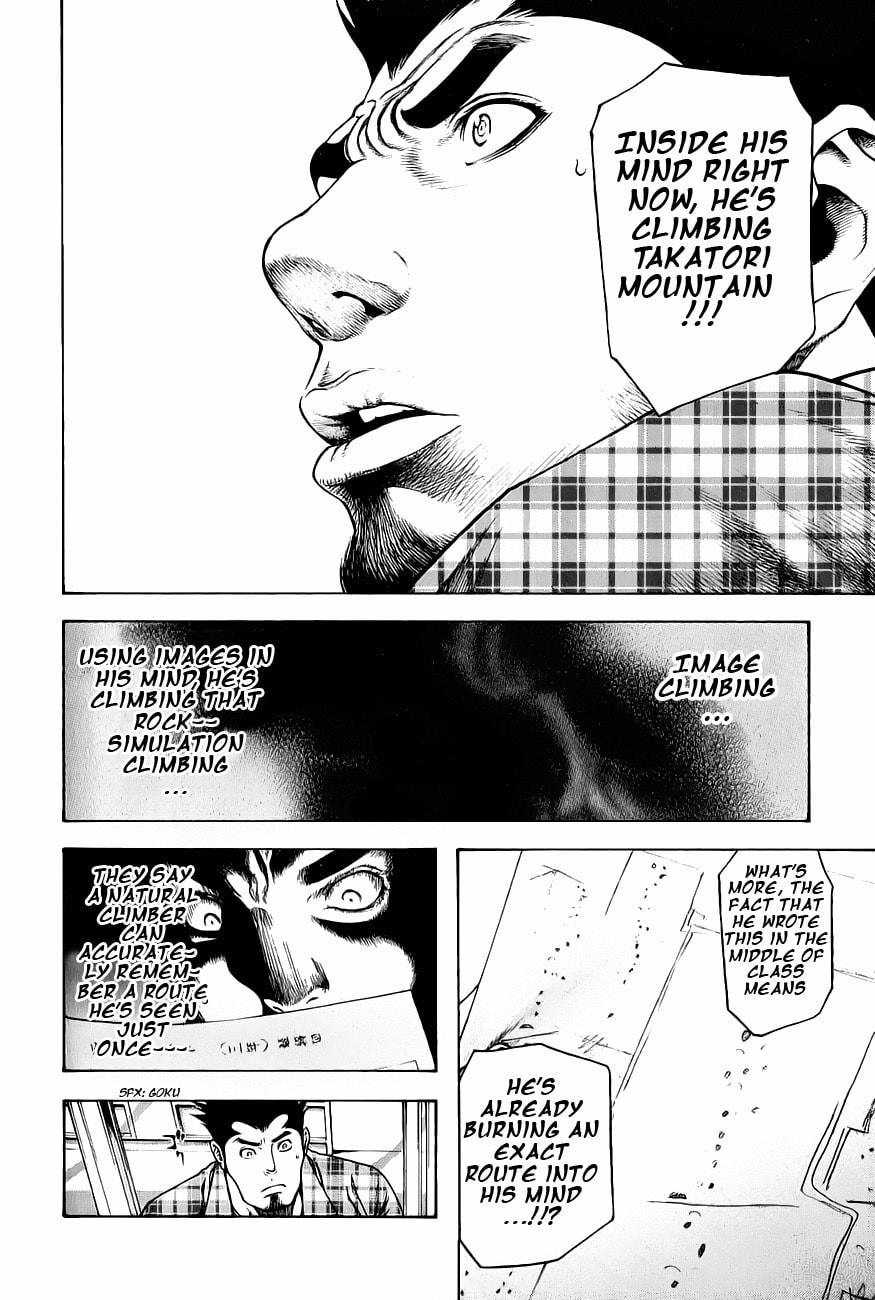 The Climber (Kokou no Hito) Manga Chapter 4 page 14 - Image Climbing scene